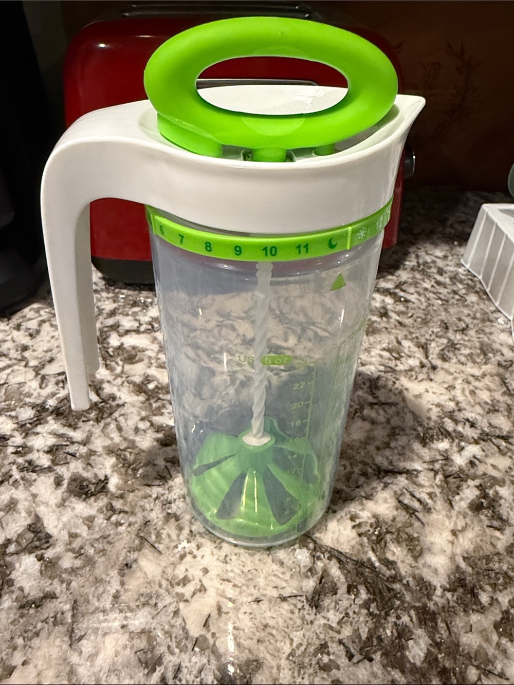 Green and White Manual formula mixing  Pitcher